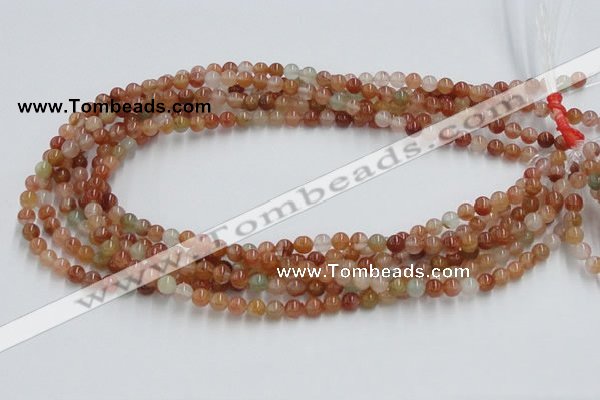 CDQ01 15.5 inches 6mm round natural red quartz beads wholesale