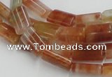 CDQ09 15.5 inches 8*12mm rectangle natural red quartz beads wholesale