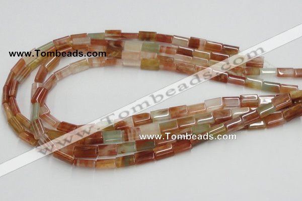 CDQ09 15.5 inches 8*12mm rectangle natural red quartz beads wholesale