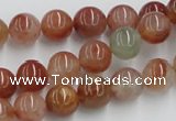 CDQ14 15.5 inches 12mm round natural red quartz beads wholesale