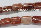 CDQ20 15.5 inches 10*14mm rectangle natural red quartz beads wholesale