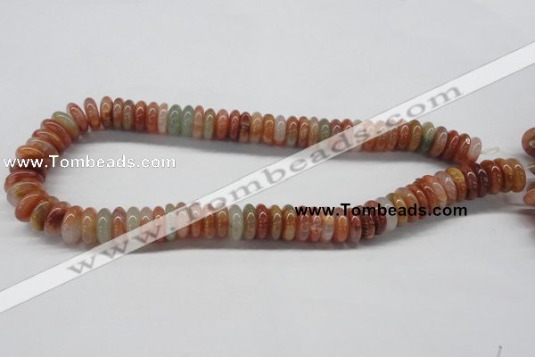 CDQ31 15.5 inches 4*14mm rondelle natural red quartz beads wholesale