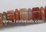 CDQ33 15.5 inches 5*16mm & 10*16mm rondelle natural red quartz beads