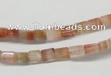 CDQ34 15.5 inches 4*6mm cuboid natural red quartz beads wholesale