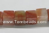 CDQ37 15.5 inches 12*12mm cube natural red quartz beads wholesale