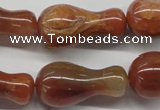 CDQ41 15.5 inches 15*30mm vase-shaped natural red quartz beads