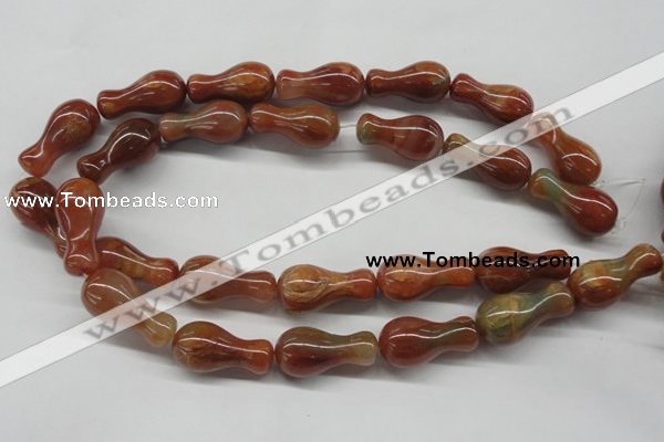 CDQ41 15.5 inches 15*30mm vase-shaped natural red quartz beads