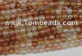 CDQ45 15.5 inches 4mm round natural red quartz beads wholesale