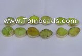 CDQ510 20*30mm - 22*30mm teardrop druzy quartz beads wholesale