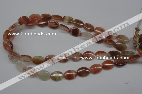 CDQ53 15.5 inches 13*18mm oval natural red quartz beads wholesale