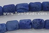 CDQ603 8 inches 6*8mm drum druzy quartz beads wholesale