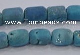 CDQ605 8 inches 6*8mm drum druzy quartz beads wholesale