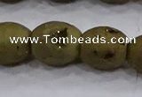 CDQ621 8 inches 10*12mm rice druzy quartz beads wholesale