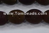 CDQ625 8 inches 10*12mm rice druzy quartz beads wholesale