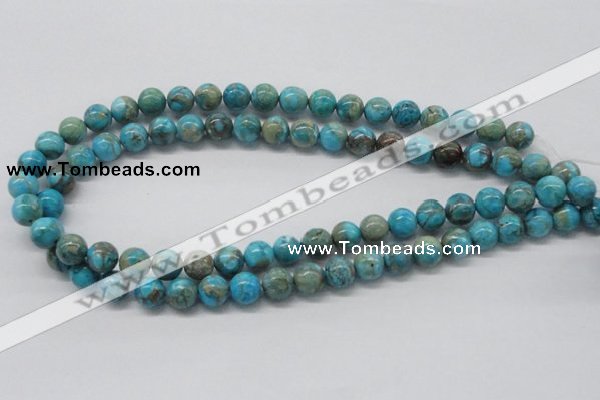 CDS03 16 inches 10mm round dyed serpentine jasper beads wholesale