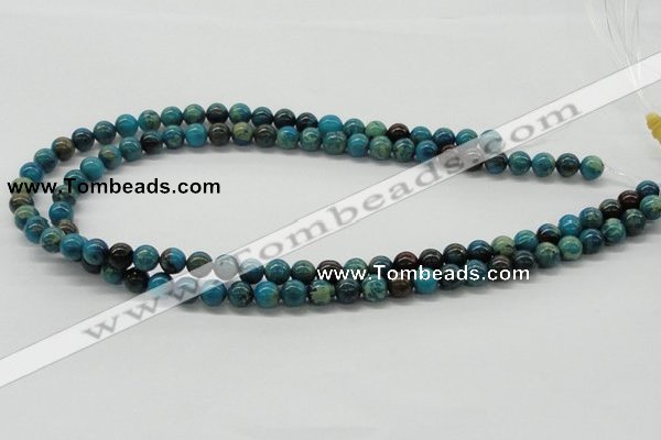 CDS06 16 inches 8mm round dyed serpentine jasper beads wholesale