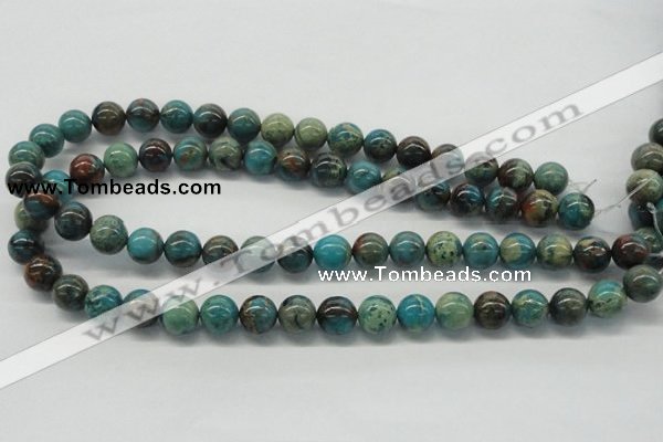 CDS08 16 inches 12mm round dyed serpentine jasper beads wholesale