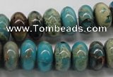 CDS09 16 inches 7*14mm rondelle dyed serpentine jasper beads wholesale