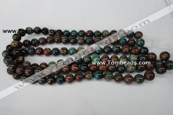 CDS186 15.5 inches 8mm round dyed serpentine jasper beads