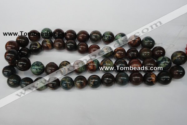 CDS190 15.5 inches 16mm round dyed serpentine jasper beads