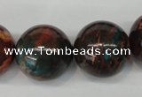 CDS193 15.5 inches 22mm round dyed serpentine jasper beads