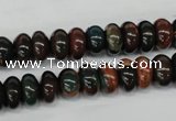 CDS196 15.5 inches 6*10mm rondelle dyed serpentine jasper beads