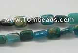 CDS21 16 inches 8*10mm rectangle dyed serpentine jasper beads wholesale