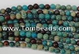 CDS25 15.5 inches 4mm round dyed serpentine jasper beads