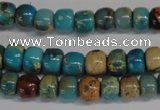 CDS252 15.5 inches 4*6mm rondelle dyed serpentine jasper beads