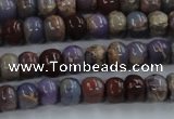 CDS276 15 inches 3*5mm rondelle dyed serpentine jasper beads