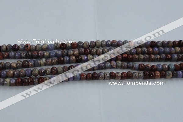 CDS276 15 inches 3*5mm rondelle dyed serpentine jasper beads