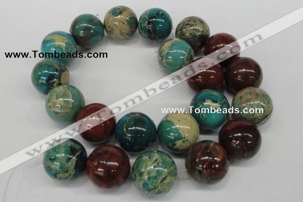 CDS28 15.5 inches 20mm round dyed serpentine jasper beads