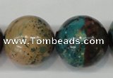 CDS29 15.5 inches 24mm round dyed serpentine jasper beads