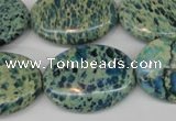 CDS56 15.5 inches 22*30mm oval dyed serpentine jasper beads