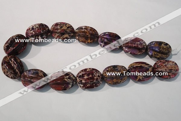 CDT701 15.5 inches 22*28mm star fruit shaped dyed aqua terra jasper beads