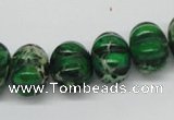 CDT75 15.5 inches 12*16mm pumpkin dyed aqua terra jasper beads