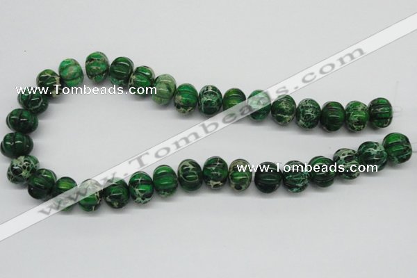 CDT75 15.5 inches 12*16mm pumpkin dyed aqua terra jasper beads