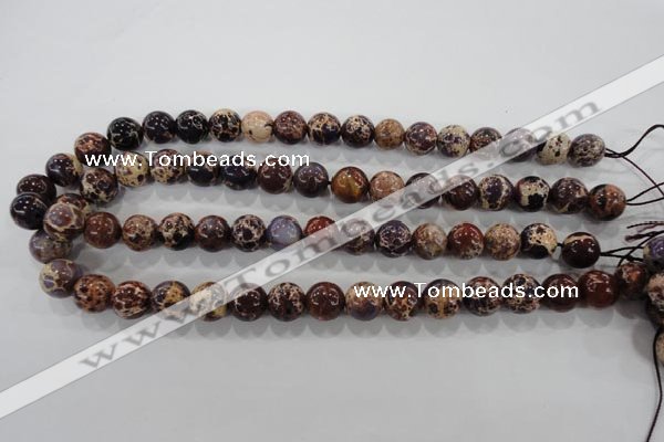 CDT844 15.5 inches 12mm round dyed aqua terra jasper beads wholesale