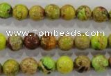 CDT864 15.5 inches 12mm round dyed aqua terra jasper beads wholesale