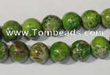 CDT921 15.5 inches 10mm round dyed aqua terra jasper beads