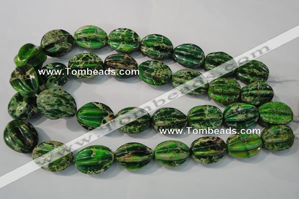 CDT966 15.5 inches 18*25mm star fruit shaped dyed aqua terra jasper beads