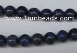 CDU102 15.5 inches 8mm round blue dumortierite beads wholesale