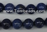 CDU104 15.5 inches 12mm round blue dumortierite beads wholesale