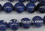 CDU105 15.5 inches 14mm round blue dumortierite beads wholesale