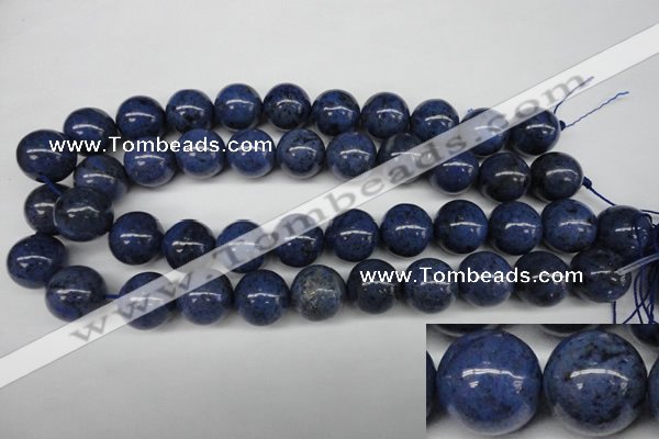 CDU107 15.5 inches 18mm round blue dumortierite beads wholesale