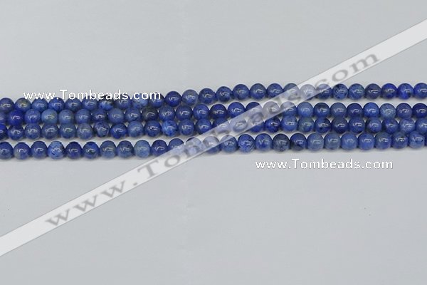 CDU340 15.5 inches 4mm round blue dumortierite beads wholesale