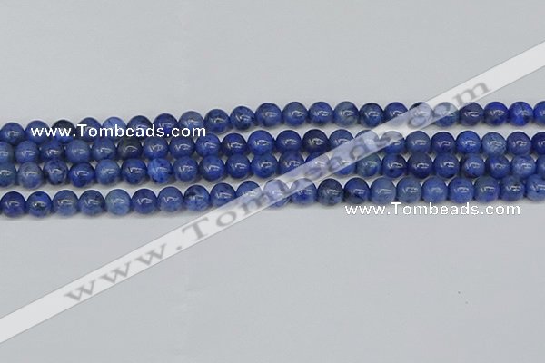 CDU341 15.5 inches 6mm round blue dumortierite beads wholesale