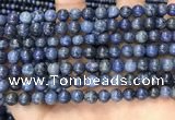 CDU351 15.5 inches 6mm round blue dumortierite beads wholesale