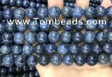 CDU354 15.5 inches 12mm round blue dumortierite beads wholesale