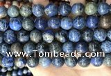 CDU364 15.5 inches 12mm round sunset dumortierite beads wholesale